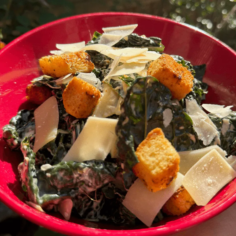 Baby Kale Caesar Salad at Uncle Rocco
