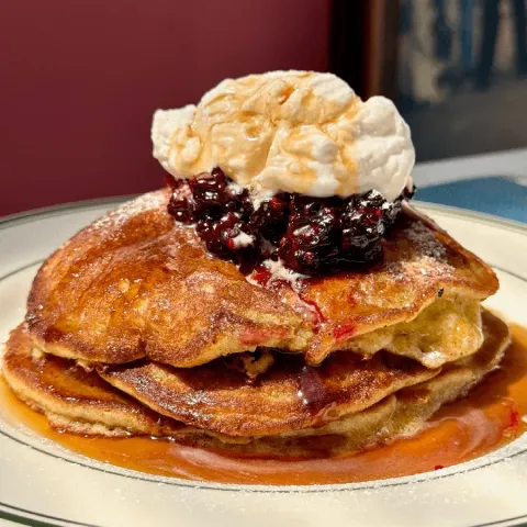Lemon olive oil pancake at Uncle Rocco