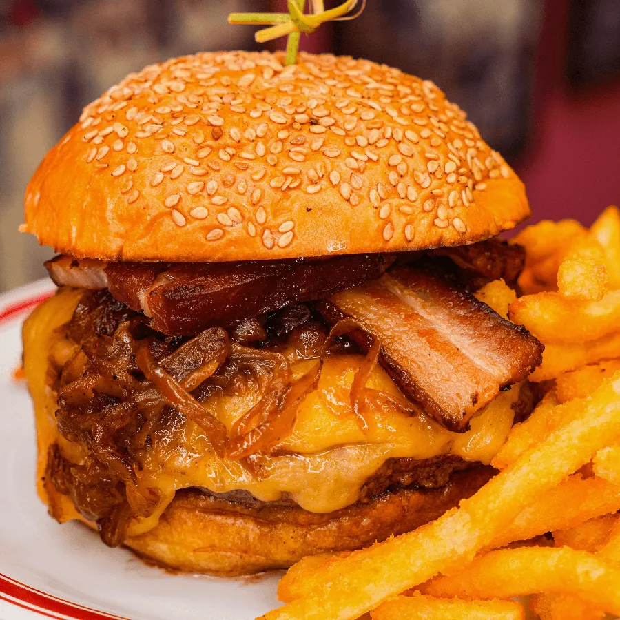 Rocco Burger at Uncle Rocco in Hoboken, NJ