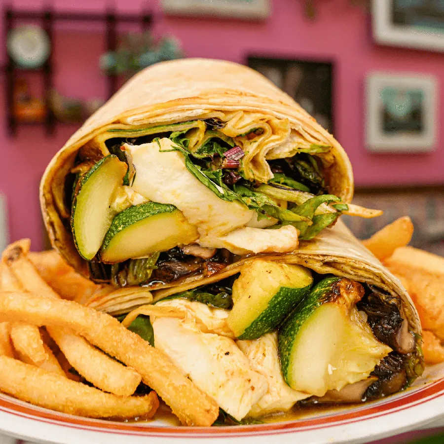 Veggie Wrap at Uncle Rocco, 112 Willow Ave, Hoboken, NJ