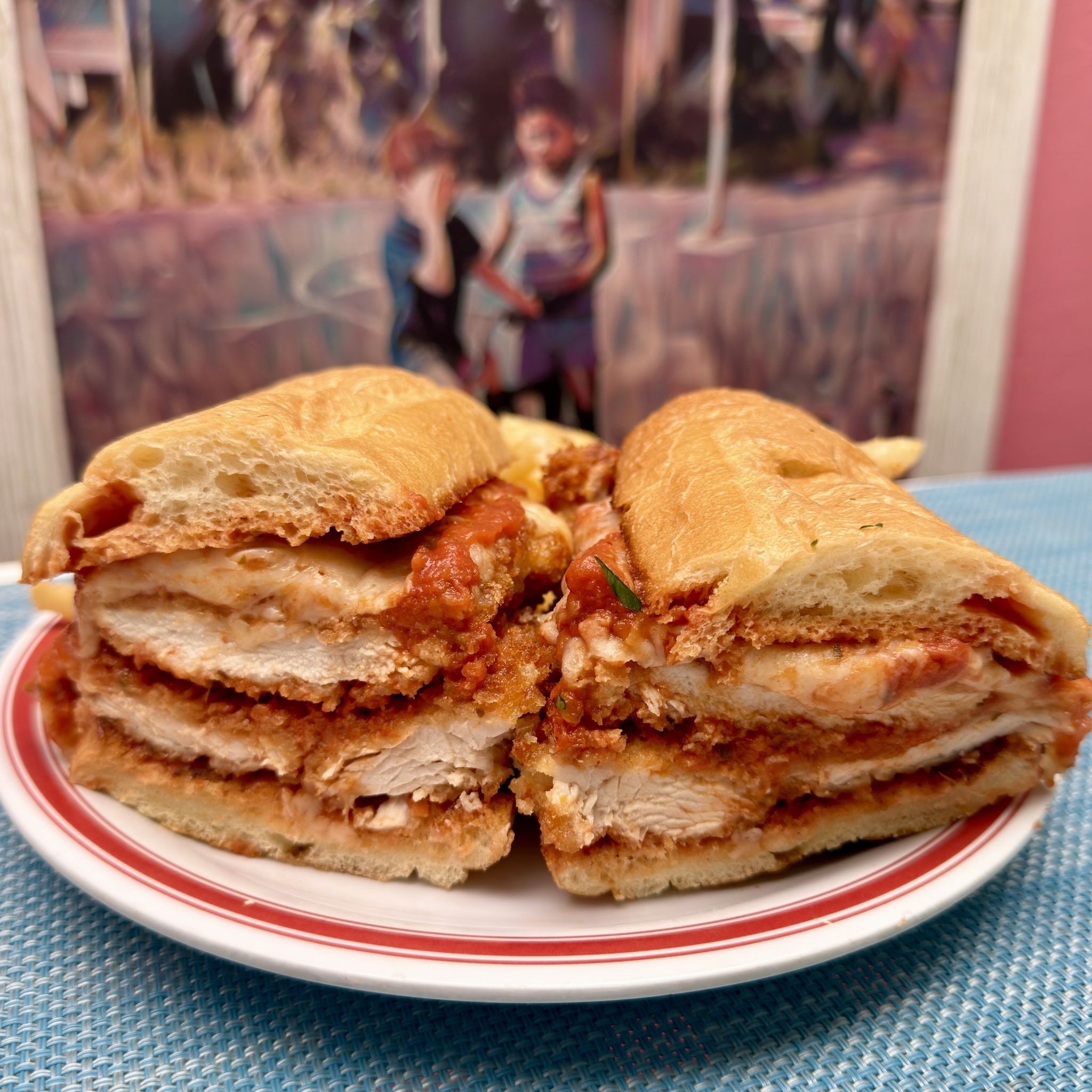 Chicken Parmesan Sangwich.